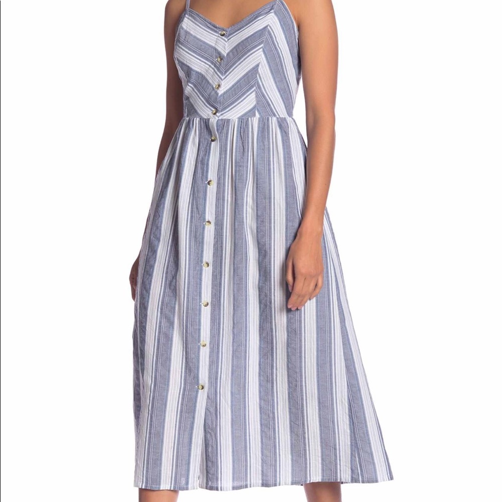 Striped Midi Dress